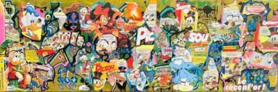 Original Comics Collage by Muriel Deumie | Pop Art Art on Canvas | picsouland