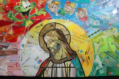 Original Religion Collage by Caroline G Roth | Pop Art Art on Plastic | Snap