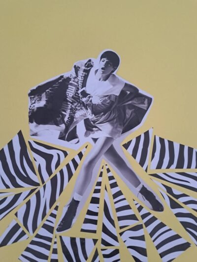 Original Pop Culture/Celebrity Collage by Sarah Asante | Pop Art Art on Other | Yellow