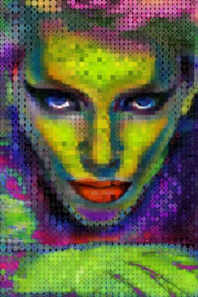 Original Celebrity Collage by John Lijo Bluefish | Pop Art Art on Canvas | Desire