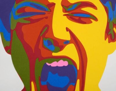 Original Popular culture Collage by Rankin Willard | Pop Art Art on Paper | The Scream