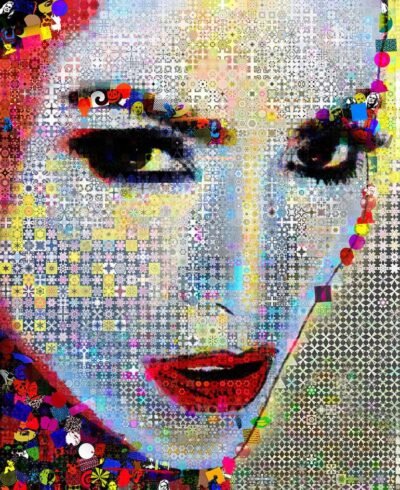 Original Celebrity Collage by John Lijo Bluefish | Pop Art Art on Canvas | First Love