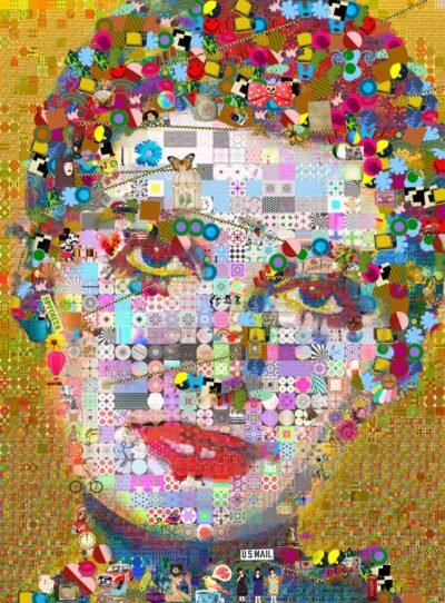 Original Celebrity Collage by John Lijo Bluefish | Pop Art Art on Canvas | DEW DROP