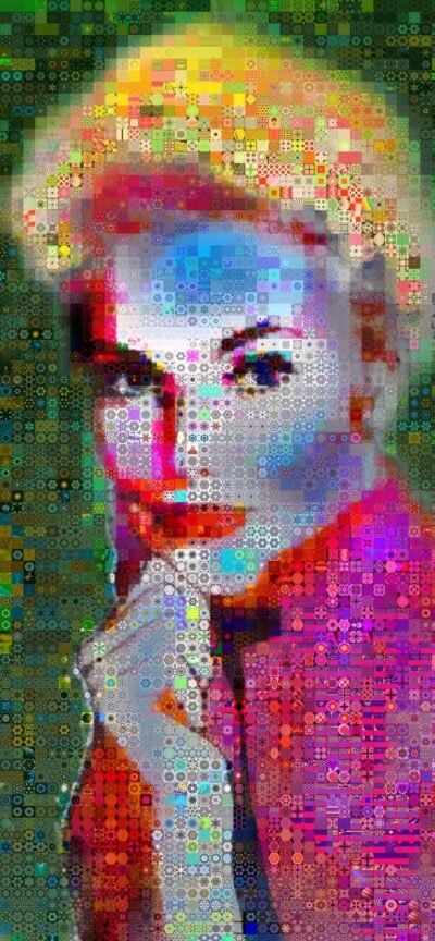 Original Celebrity Collage by John Lijo Bluefish | Pop Art Art on Canvas | The Lavender Blonde