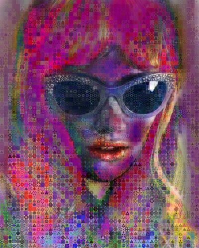 Original Celebrity Collage by John Lijo Bluefish | Pop Art Art on Canvas | Summer Lover