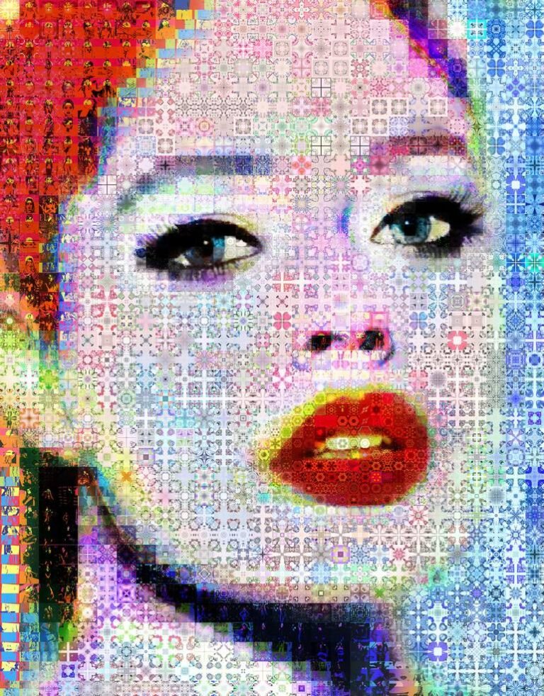 Original Celebrity Collage by John Lijo Bluefish | Pop Art Art on Canvas | limited-creation