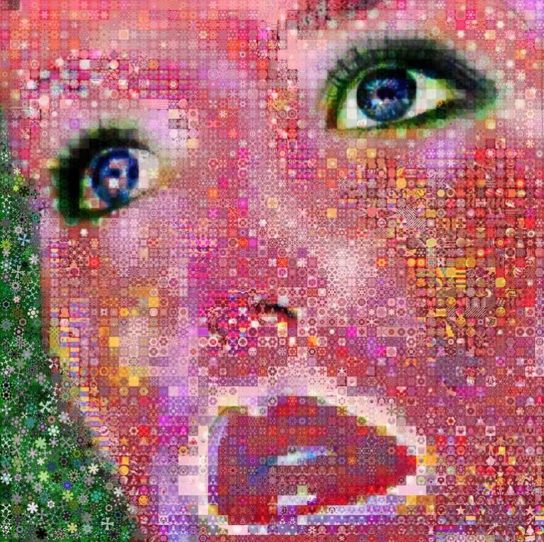 Original Celebrity Collage by John Lijo Bluefish | Pop Art Art on Canvas | Those eyes