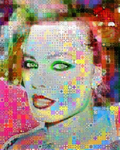 Original Celebrity Collage by John Lijo Bluefish | Pop Art Art on Canvas | Laugh and the world laughs with you