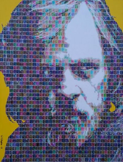 Original Celebrity Collage by Gary Hogben | Pop Art Art on Canvas | Luke Skywalker