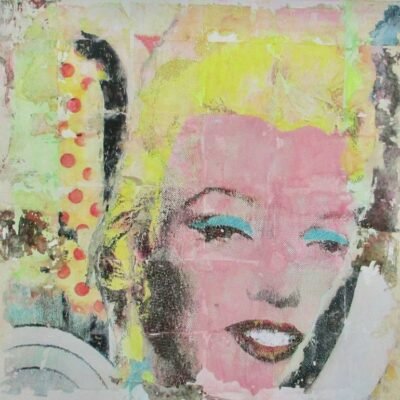 Original Pop Culture/Celebrity Collage by Marian Williams | Pop Art Art on Canvas | Bill Board 2