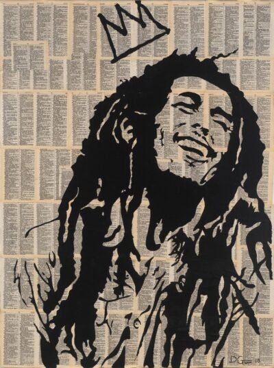 Original Celebrity Collage by Daniel Gunn | Pop Art Art on Canvas | King Marley