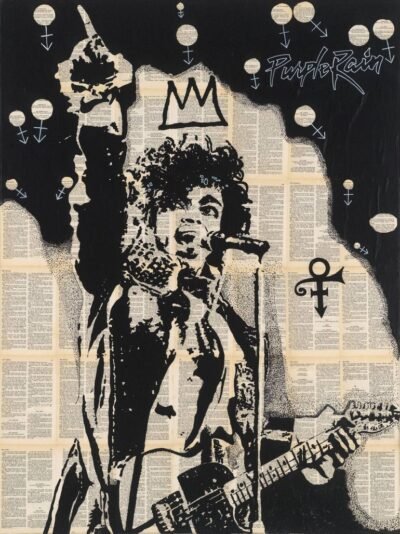 Original Celebrity Collage by Daniel Gunn | Pop Art Art on Paper | King Prince