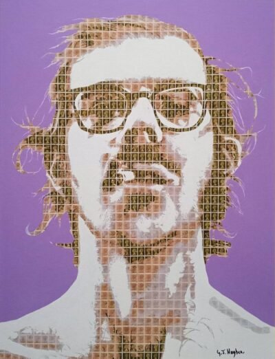 Original People Collage by Gary Hogben | Pop Art Art on Canvas | Chuck Close