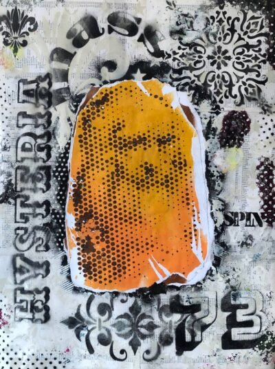 Original Popular culture Collage by Cicero Spin | Pop Art Art on Paper | "Decode"