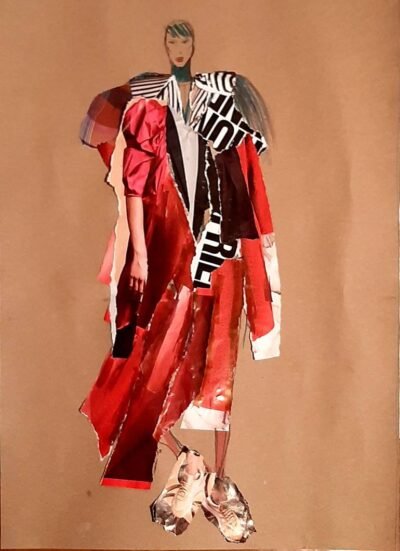 Original Fashion Collage by Ana Matic | Pop Art Art on Paper | Glam street style