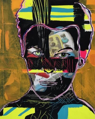 Original Pop Culture/Celebrity Collage by Bridget Griggs | Pop Art Art on Wood | Over My Head #2