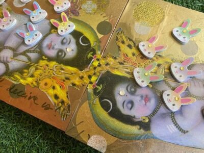 Original Culture Collage by Gabriel Sama | Pop Art Art on Wood | Joy of Life