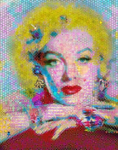 Original Celebrity Collage by John Lijo Bluefish | Pop Art Art on Canvas | Butterfly Rising