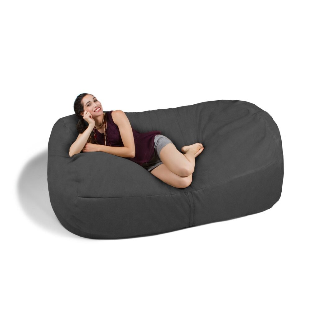 One Up Innovations Jaxx 7 Giant Sofa Bean Bag in Charcoal