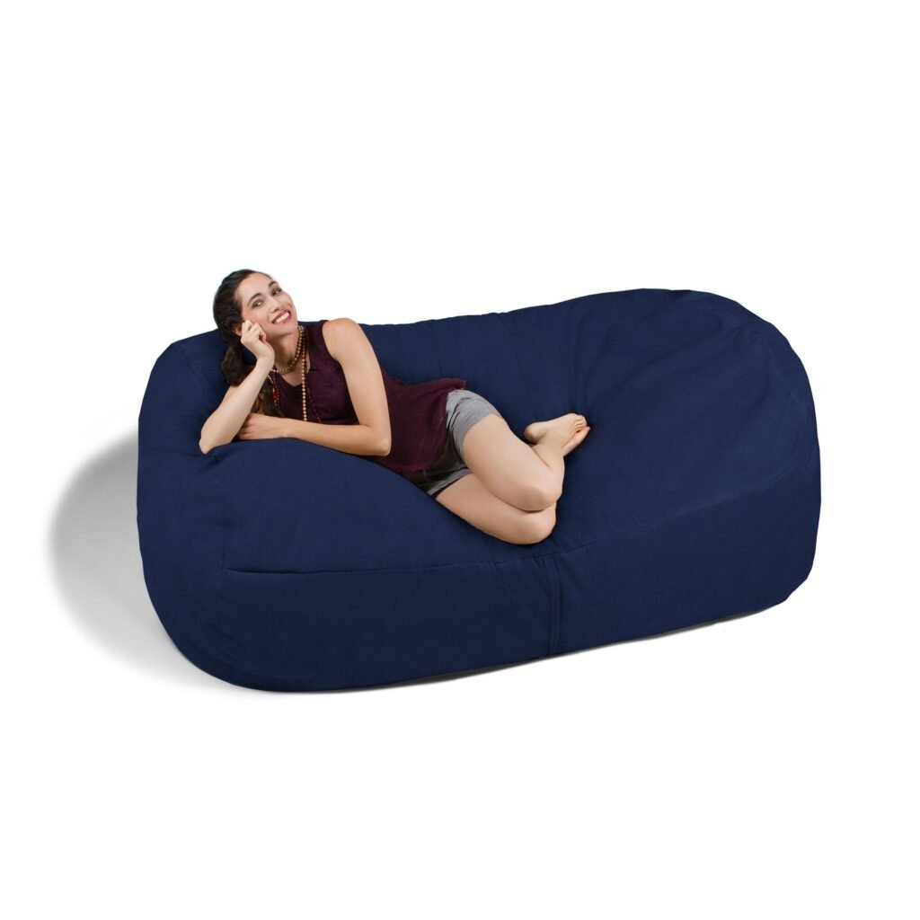 One Up Innovations Jaxx 7 Giant Sofa Bean Bag in Navy