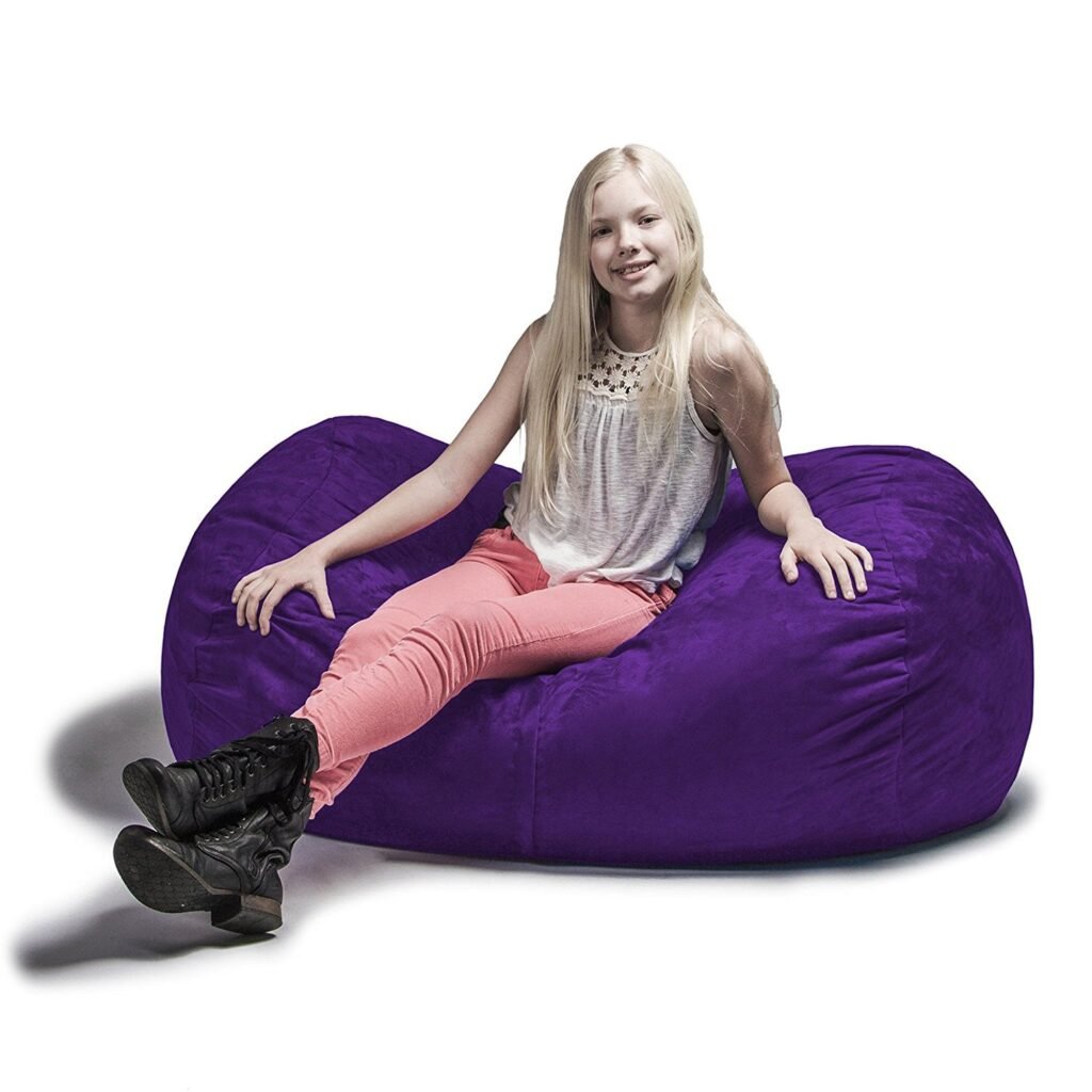 One Up Innovations Jaxx 4 Sofa Saxx Lounger Bean Bag in Grape