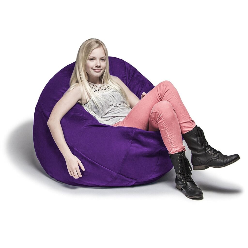 One Up Innovations Jaxx 4 Cocoon Kids Bean Bag in Grape